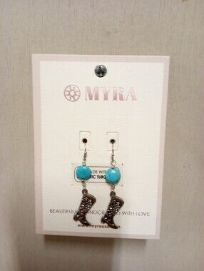 Myra Cowboy Boot Earrings